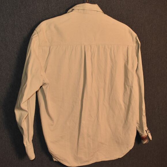 VINTAGE Ivory Coast Button Up Men's Small Work Shirt Hunting Dog USA Made Long - Picture 5 of 9